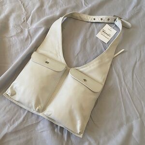 Maryam Nassir Zadeh Julian Leather Bag in White